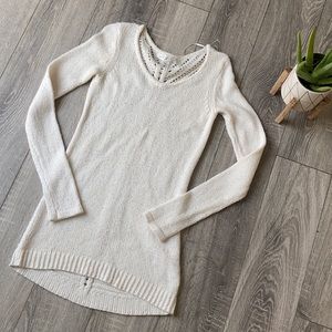 LC Lauren Conrad Cream Sweater
